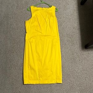 Yellow business casual dress